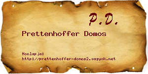 Prettenhoffer Domos névjegykártya
